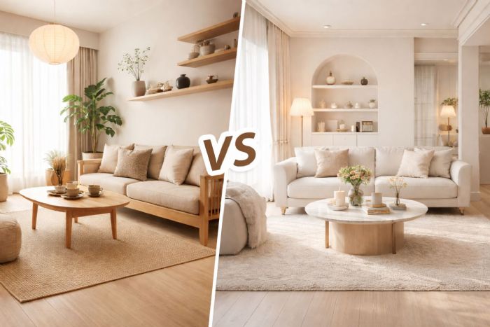 日系與韓式裝潢差在哪？從配色、材質、收納到氛圍一次搞懂，選對最適合你的家